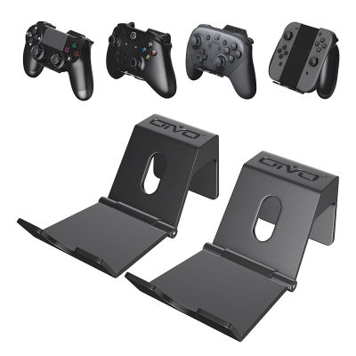 OIVO 2 Pack Wall Mount Game Controller Stand Holder for PS4 Controller Headphone Holder Universal Foldable Design Gamepad Holder