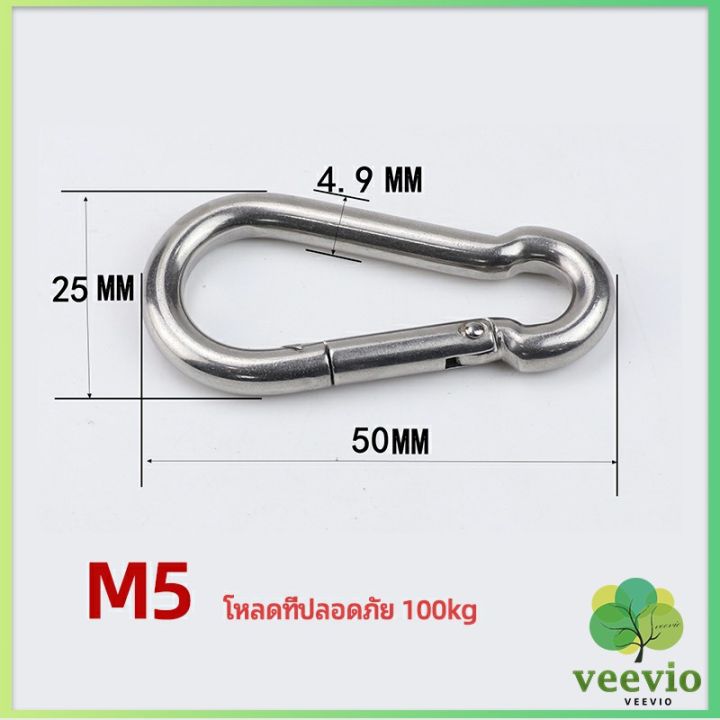 veevio-คาราไบเนอร์-ตะขอแขวน-ตะขอคล้องสายสลิง-carabiner