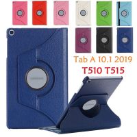 For Samsung Tab A 2019 10.1 T510 T515 Case 360 Rotating Smart Auto-Sleep PU Stand Cover for Samsung SM-T510 T515 10.1 Cover Cases Covers