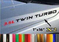 For Vinyls 2X 3.5L Twin Turbo Hood Sticker Decals Emblem Fits Ford F150 Ecoboost V6