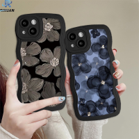 เคส Redmi Note 12 4G Note 11 Pro Note 11S Redmi 10 10C 10A 9A 9C 9T 9 Redmi A1 A2 Note 8 S Note 10 5G Note 9 Poco M5S X3 NFC Poco ศิลปะ M3ภาพวาดสีน้ำมันดอกทิวลิปสีฟ้านำโชคขอบลอนปกอ่อน