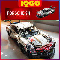 โมเดลลิ่งพลาสติก 1:1 การคัดลอก Porsche 911 ตัวต่อไม้ รถปอร์เช่ 911 พอร์ช 911RSR /1580ชิ้น