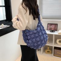 hot【DT】☇☢◊  Messenger for Ruched Pleated Large Capacity Handbags Color Shopper Crossbody 2023