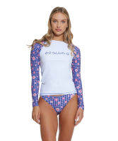 69SLAM WOMEN SWIMWEAR VICHI FLOWER AVA UV PROTECTED LONG SLEEVES RASH VEST / เสื้อว่ายน้ำแขนยาวป้องกันรังสียูวี หญิง