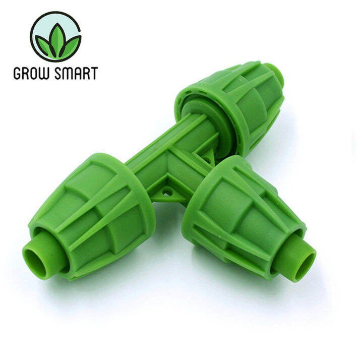 grow-smart-ข้อต่อสวมเร็ว-ข้อต่อท่อpe-16-17มิล-ข้อต่อสามทาง-สายยาง-pe-floraflex-micro-drip-irrigation-pipe-fitting-16-17mm-tee