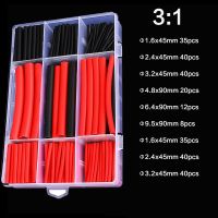 270Pcs 3:1 Thermoresistant Tube Heat Shrink With Glue Wrapping Kit Termoretractil Shrinking Tubing Wire Cable Insulation Set Cable Management