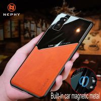 {Taoyitao เคส} หนังหรูหรากล่องโลหะแม่เหล็กสำหรับ Huawei Honor 10 20 30 Lite Pro Nova 5 6 7 5T ฝาครอบโทรศัพท์มือถือ7i กรอบเคสกันกระแทกมือถือ