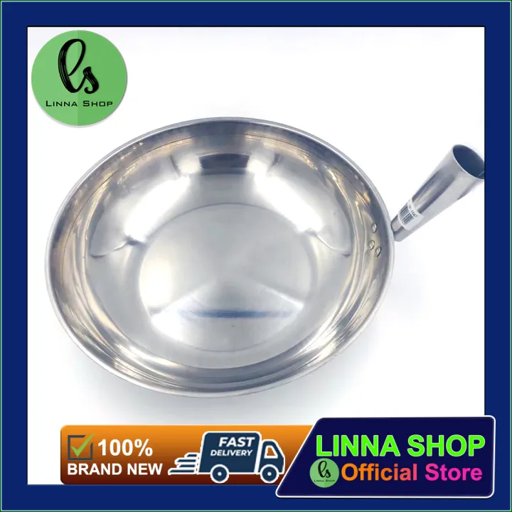 Linna Shop Stainless Steel Frying Stainless Steel Frying Pan Saute Pan with  Easy Clean and Good Quality Skillet Frying Pan | Lazada PH