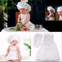 2 Pcs/Set Baby Chef Hat Set Photographic Junior Apron Children Cooking Tools Baby Girls Boys Kitchen Accessories  by Hs2023