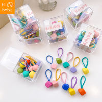 Boxed Korean Girls Head Rope Small Rubber Tendon Baby Candy Color Hair Accessories High Elastic Hair Rope Childrens Hair Ring