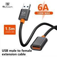 USB สายพ่วง6A Extensor USB USB สายชาร์จเร็วสำหรับสมาร์ททีวี Xbox หนึ่ง SSD สำหรับแล็ปท็อป