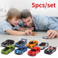 5Pcs/set Set Toy Racing Car Alloy Iron Shell Car Model Inertia Sliding Rail Car Mini Small Gift Toys for Children Boys