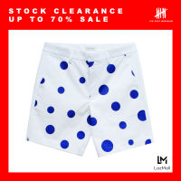 (SIX P.M.) PLAYMORE DOT SHORTS / กางเกงขาสั้น ลายจุดน้ำเงิน กางเกงขาสั้นชาย / PMSO