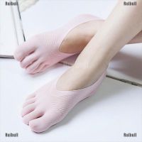 Ruibull❥ Fashion Women Cotton Blend Lace Antiskid Invisible Low Cut Socks Toe Ankle Sock