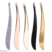 1 Pcs Colorful New Arrival Professional Stainless Steel Tweezer Eyebrow Face Nose Hair Clip Remover Tool Banana Clip