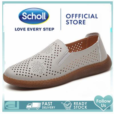 Scholl รองเท้าแตะผู้หญิง Scholl หนังรองเท้าผู้หญิง Scholl รองเท้าผู้หญิง Scholl ผู้หญิงรองเท้าแตะรองเท้าลำลองผู้หญิงโบฮีเมียนโรมันรองเท้าแตะ รองเท้าฤดูร้อนรองเท้าแตะผู้หญิงรองเท้าแบน 41