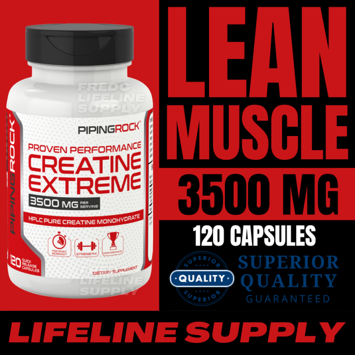 Creatine Pump 120 Capsules Lean Muscle Endurance Strength Lazada