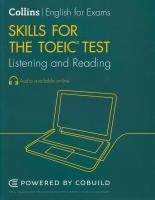 COLLINS SKILLS FOR THE TOEIC TEST LISTENING&amp;READING (2ED.) BY DKTODAY