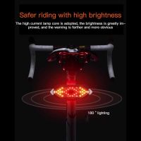 USB Charging Night Riding Safety Warning Light Bicycle Remote Control Waterproof Taillight Horn Lamp New Thirty-two Lamp Bead