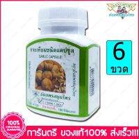 6 ขวด (ฺBottles) กระเทียม ชนิดแคปซูล ธันยพรสมุนไพร Thanyaporn Herbs Garlic 100 แคปซูล Capsules