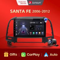 Junsun V1 AI Voice Wireless CarPlay Android Auto Radio for Hyundai Santa Fe 2 2006-2012 4G Car Multimedia GPS 2din autoradio