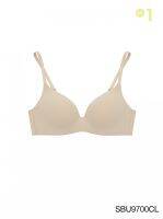 SABINA BRALESS เสื้อชั้นในไม่มีโครง Seamless Fit รุ่น Pretty Perfect รหัส SBU9700 สีเนื้ออ่อน