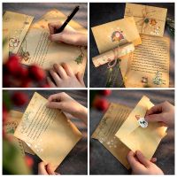 HOT 6pcs Envelope Sets Claus Car Paper Xmas Invitation Card