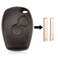 2-Button Socket Housing รีโมทคอนโทรลรถ Key Shell Cover Blank Keyless Embryo Replacement Parts【fast】