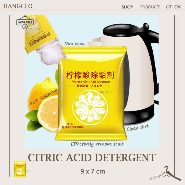 [NEW]10g/Packet Food Grade Citric Acid Detergent Powder Kettle Cleaning