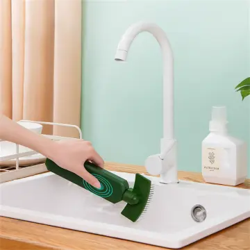 Refillable Liquid Cleaning Brush Kitchen Bowl Scrubber Cleaning
