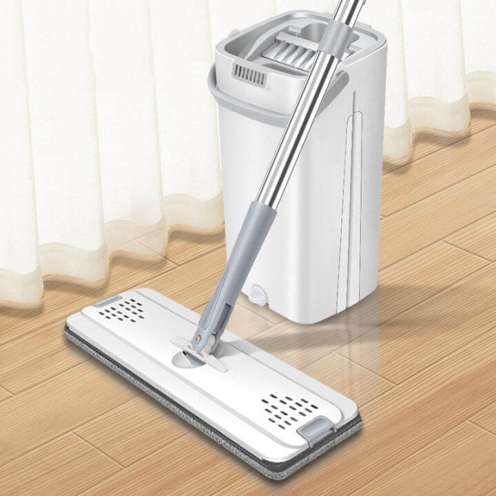 Floor Mop with Cleaning Bucket Flat Mop Quickdrying Mop Mop Without
