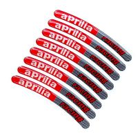 8ชิ้นดุมล้อมอเตอร์ไซค์เจลสะท้อนแสงนาฬิกาข้อมือแต่งกรอบ3D สำหรับ Aprilia RS660 RS 125 Tuareg 660 SR GT 125 RSV4 RS 50 SHIVER 750กระจกภายนอก MDJ3882