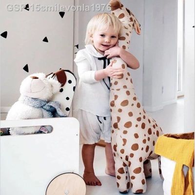 Sup2☼15smilevonla1976 Brinquedo De Pelúcia Size45-100cm ใหญ่ Simulação Girafa Brinquedos Macia Boneca Recheada Dormeninos Meninas Presente Aniversário