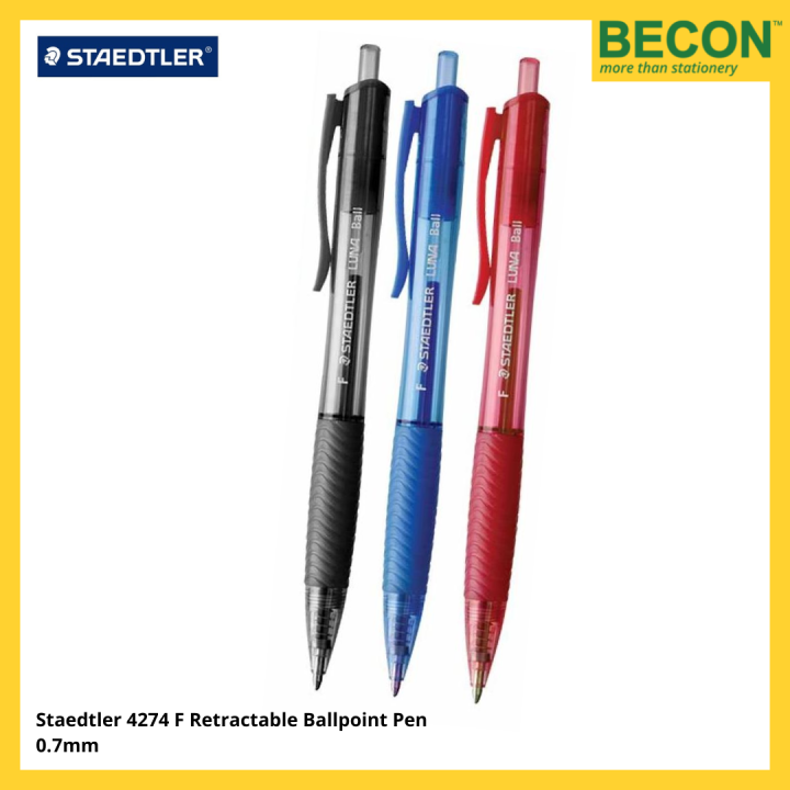 Staedtler 4274 F Retractable Ballpoint Pen 0.7mm Lazada