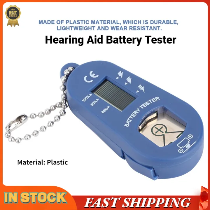 Mini Hearing Aid Battery Tester, Hearing Aid Battery Tester, Plastic