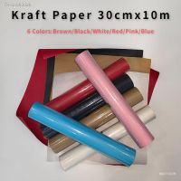 ▦▼❄ Kraft Wrapping Paper Roll 30cmx10m Recycled Kraft Paper for Packing Gift Postal Shipping Parcel Wall Art Crafts Bulletin Boards