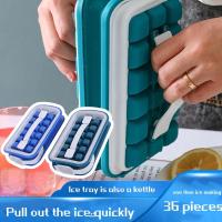 Silicone Ice Mold Box Creative Stretch Ice Making Pot To Water Carry Easy Grid Ice Household F7D1