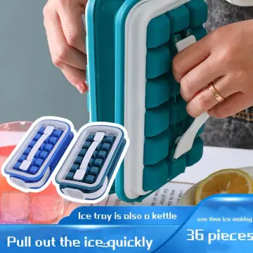 One piece PP ice hockey pot 2 in 1 making ice kettle ice cube mold