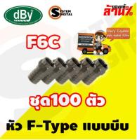 F6C (F-Type RG6 แบบบีบ) Pack 100 ตัว