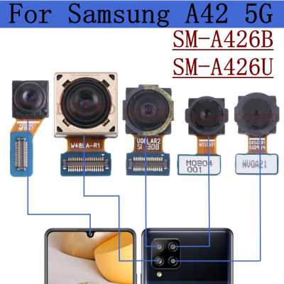 Kamera Belakang Depan Asal Unasal Samsung Galaxy A42 5G A426U SM-A426B Kembali Lebar Makro Kedalaman Modul Kamera Utama สายเคเบิลงอได้