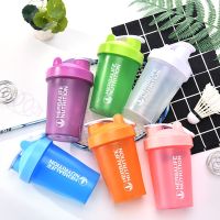 แก้วเชคโปรตีน แก้วชงโปรตีน Protein Shaker Bottle รุ่นฝาเกลียวแน่น ขนาด 400ml พลาสติก food grade ไม่มี BPA เลือกสีได้ 1 ชิ้น