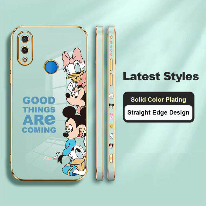 jiefie-การ์ตูน-mickey-mouse-สำหรับ-huawei-y9-2019-y9s-y9-prime-y7a-y6p-y7-pro-น่ารัก-mini-daisy-chrome-soft-tpu-โทรศัพท์กรณี