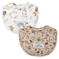 【CC】 Baby Large Cartoon Bib Newborn Breathable Cotton Eating BurpTowel for Boys Infant Feeding Accessories