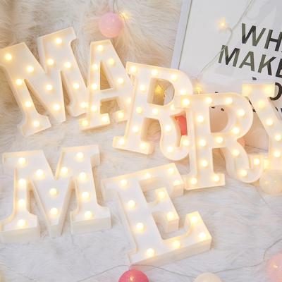 3D LED Night Lamp 26 Letter 0-9 Digital Marquee Sign Alphabet Light Wall Hanging Lamp Indoor Decor Wedding Party LED Night Light Night Lights