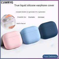 CUWRYG สีขาว/สีม่วง สำหรับฝาครอบป้องกัน airpods 1110ซม. (4.33 3.94in) ซิลิโคนทำจากซิลิโคน ฝาครอบกันกระแทก น่ารักน่ารักๆ ฝาครอบป้องกันสำหรับป้องกัน อุปกรณ์เสริมหูฟัง สำหรับ Earphone/Apple/AirPods 3rd Generation หูฟังแบบครอบ