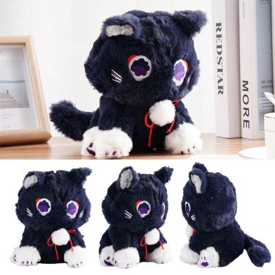 22Cm Skirmisher ตุ๊กตาแมวสีดำน่ารักแมวตุ๊กตาผ้าการ์ตูนของเล่นทหารกระจัดกระจายรอบตุ๊กตา Kawaii ของขวัญสำหรับเด็ก K9L5