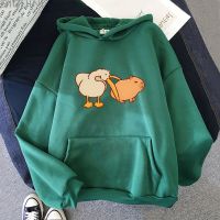 Sudadera con capucha de pellican y Capybara para hombre y mujer, Tops de manga larga, ropa Y2k, Haikyuu, Jersey Kawaii informal