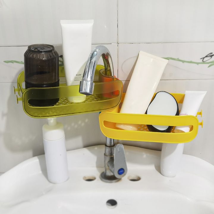 cc-2-in-1-faucet-storage-rack-sink-sponge-holders-drain-shelves-wire-rag-organizer-accessories
