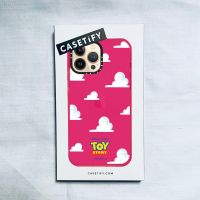 【On Clearance】Casetify X Disnep PIXAR TOY STOORY เคสนิ่ม ลายก้อนเมฆสีขาว โรสพิงค์ สําหรับ IPhone 14 13 12 11 Pro MAX Mini XS MAX XR X SE 6 6S 7 8 Plus