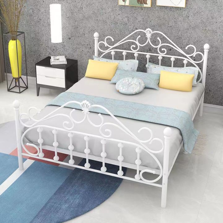 jienuo-เตียงเหล็ก-5ฟุต-เตียงเหล็ก-รองรับน้ำหนักได้-220กก-มี3สี-steel-bed-เตียงราคาถูกๆ-เตียงเสริม-เตียงเหล็ก